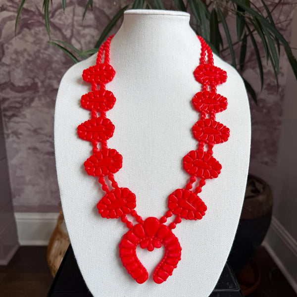 Rayha Golden Hour Necklace - Candy Red