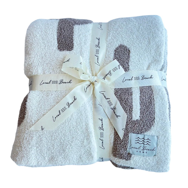 Local Beach Cactus Luxe Home Blanket