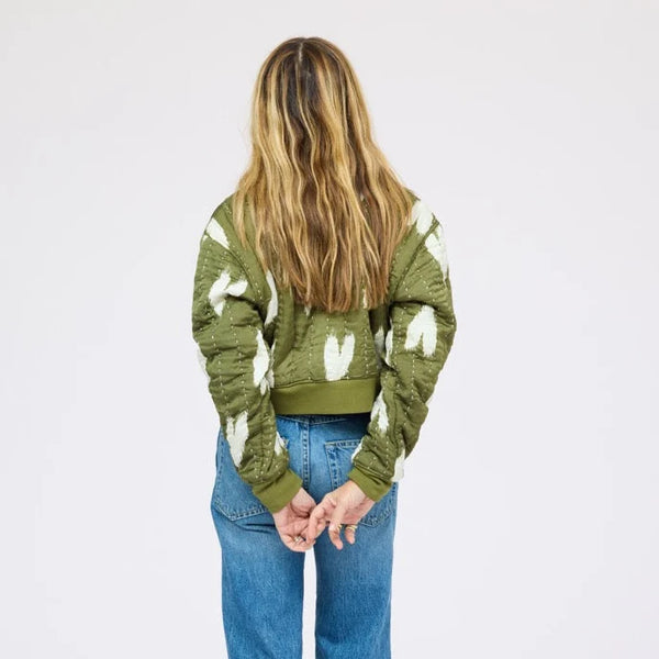 Kerri Rosenthal Ikat Heart Bomber