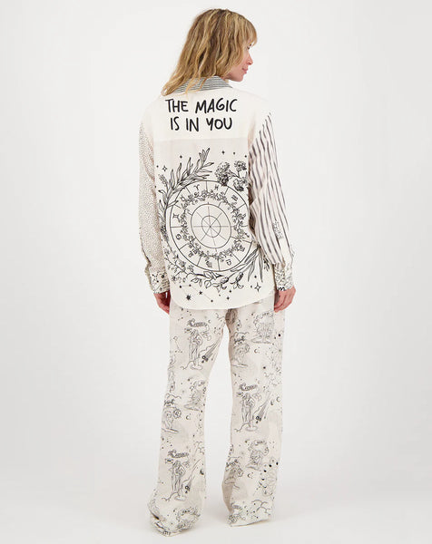 ME 369 Isabel Zodiac Printed Shirt