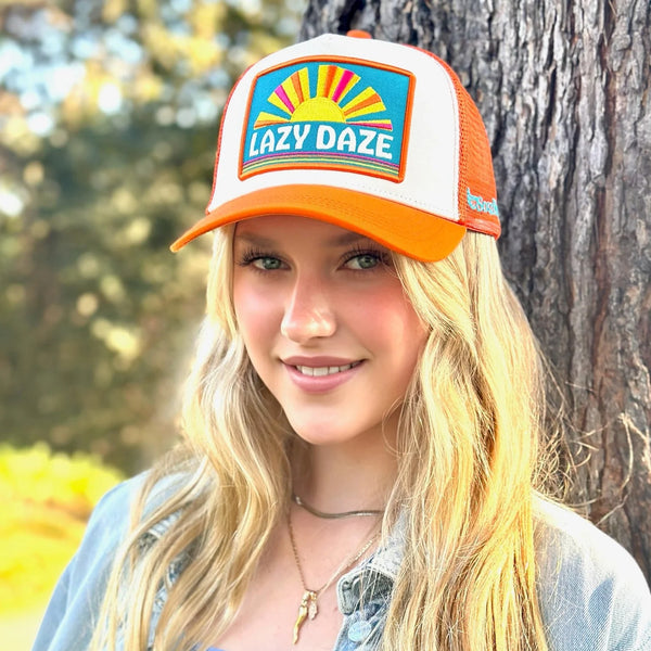 Soulbyrd 'Lazy Daze' Trucker Hat-Orange