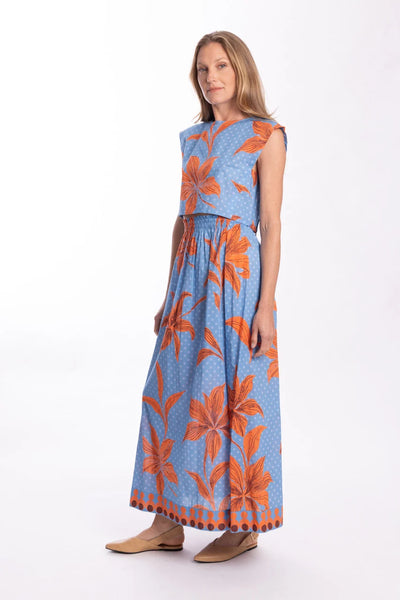 Bindu Leslie Skirt-Azure