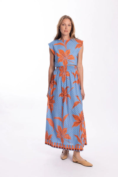 Bindu Leslie Skirt-Azure