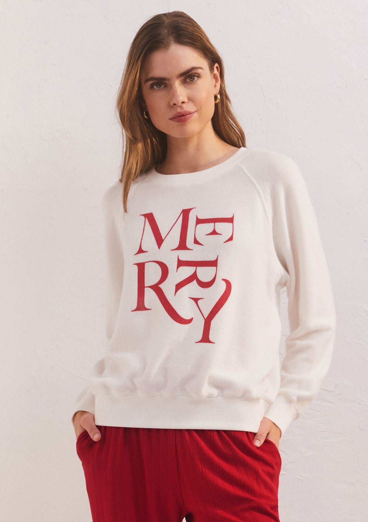 Z Supply Cassie Merry Long Sleeve Top