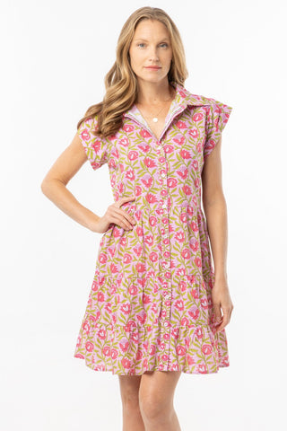 Bindu Mika Dress-Ballerina Pink