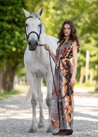 Ranna Gil Mirage Belted Jumpsuit