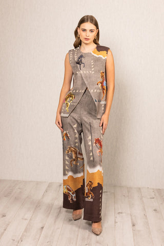 Ranna Gil Mustang Overlap Blouse