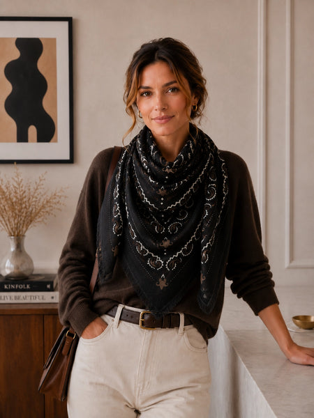 Linet Grand Carre Laine Bandana Scarf