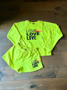 FBZ Neon Love Shorts
