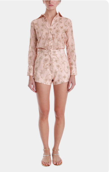 Karina Grimaldi Coral Print Shorts