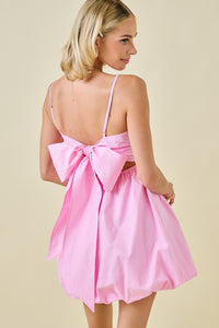 Day + Moon Pleated Bubble Mini Dress