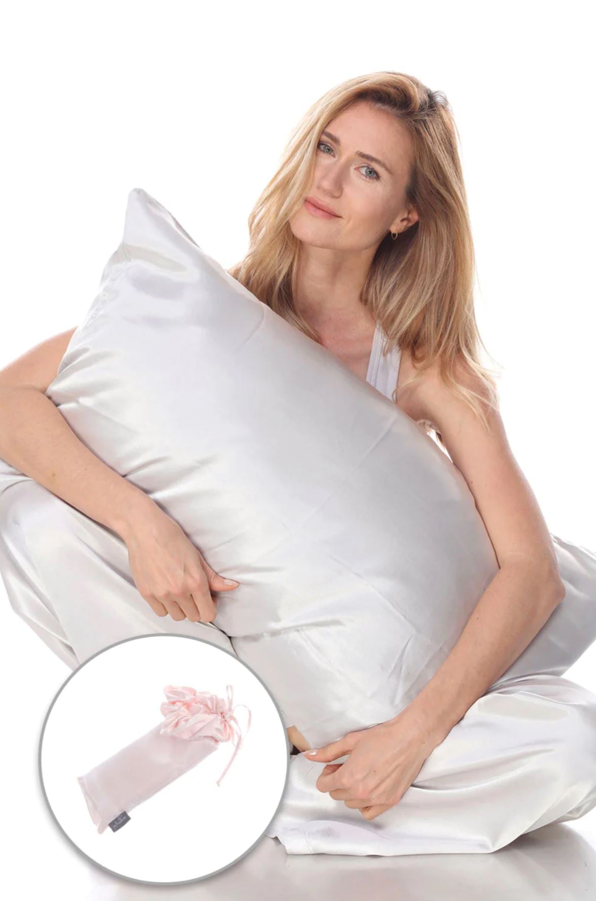 PJ Harlow Standard Satin Pillowcase with Scrunchie
