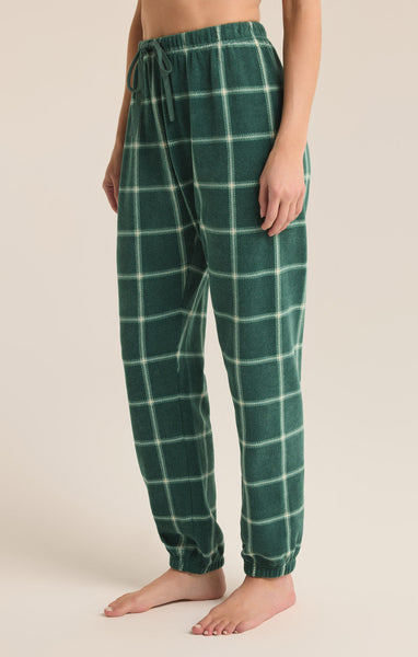 Z Supply Plaid Jogger