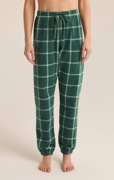 Z Supply Plaid Jogger