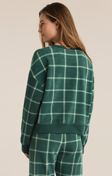 Z Supply Plaid LS Top