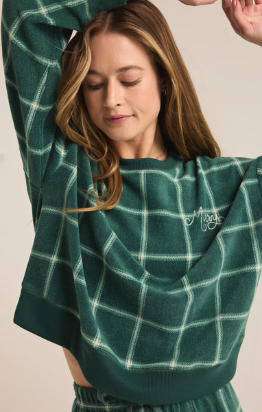 Z Supply Plaid LS Top