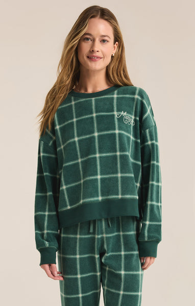 Z Supply Plaid LS Top