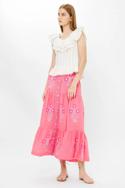 Oliphant Button Front Skirt