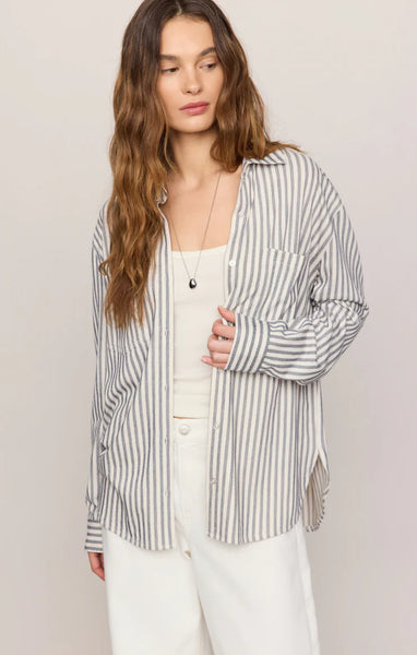 Z Supply Reese Button Up Stripe top