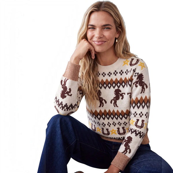 Brodie Fairisle Crew
