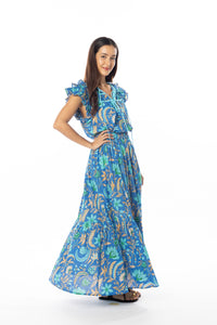 Bindu Willow Skirt-Royal Blue