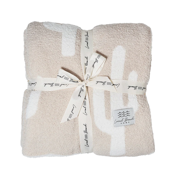 Local Beach Cactus Luxe Home Blanket