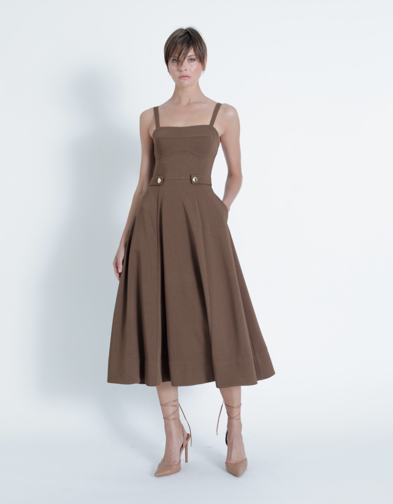 Karina Grimaldi Sawyer Midi Dress