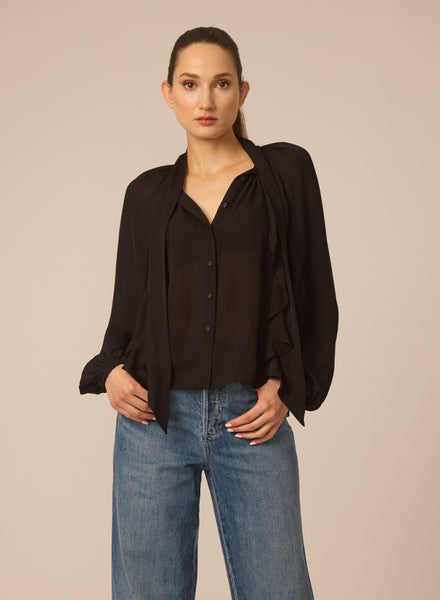 Gilner Farrar Tiffany Blouse-Black