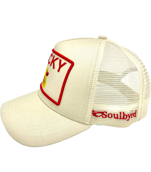 Soulbyrd 'Lucky Duck' Trucker Hat - Cream
