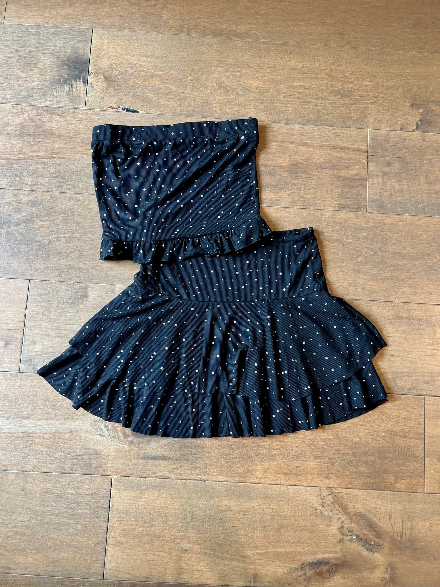 FBZ Rib Skirt with Rhinestones