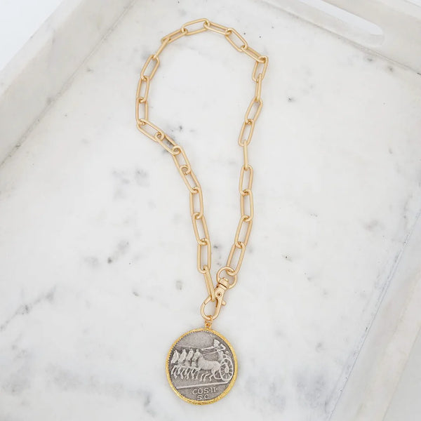 Virtue Vintage Coin Necklace