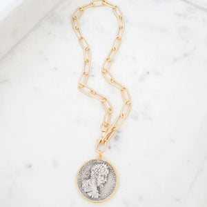 Virtue Vintage Coin Necklace