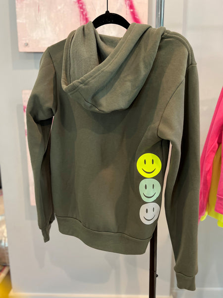 Style Reform Dotty Olive Hoodie Sweatshirt-Smiles