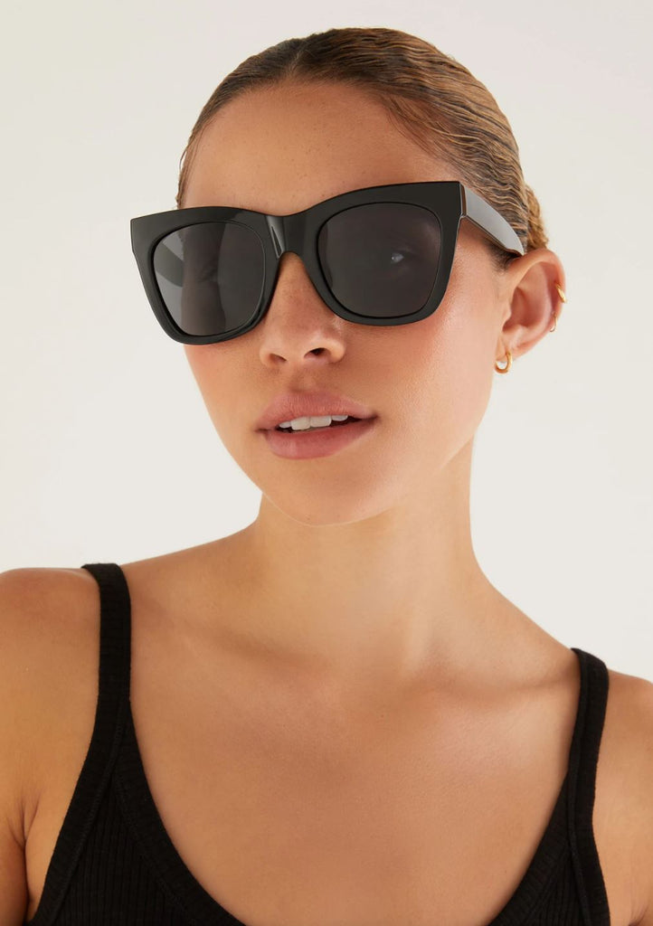 Heat Wave Lazer Face Z.87 Black Sunglasses | Hamilton Place