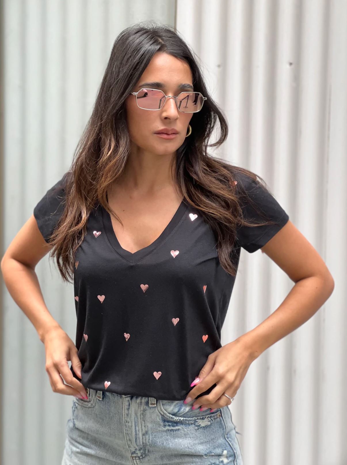 Style Reform Fran Tee-Black