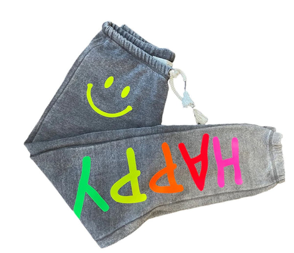 HipChik Sweatpants-Neon Happy